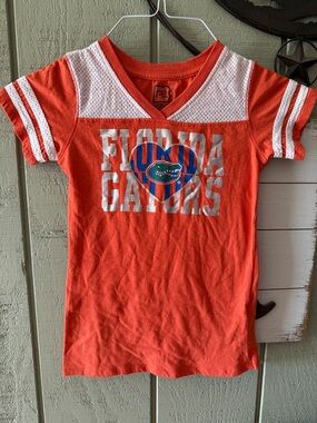 Pro Edge Orange V-Neck Florida Gators Short Sleeve Tee